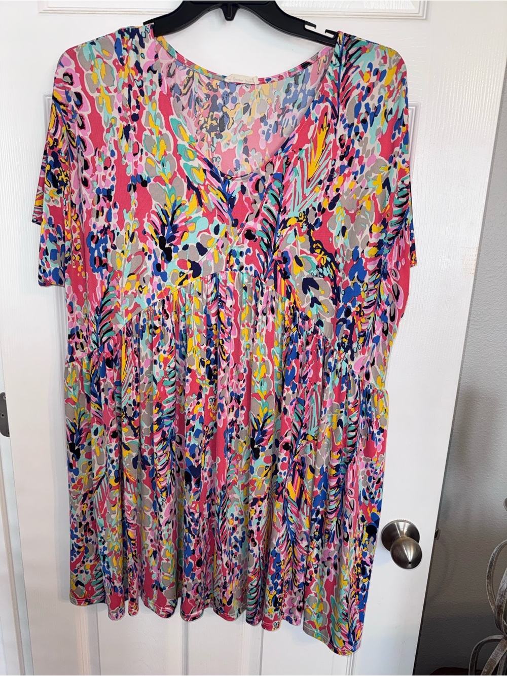 Beeson River Multicolor Abstract Print Plus-Size Dress
